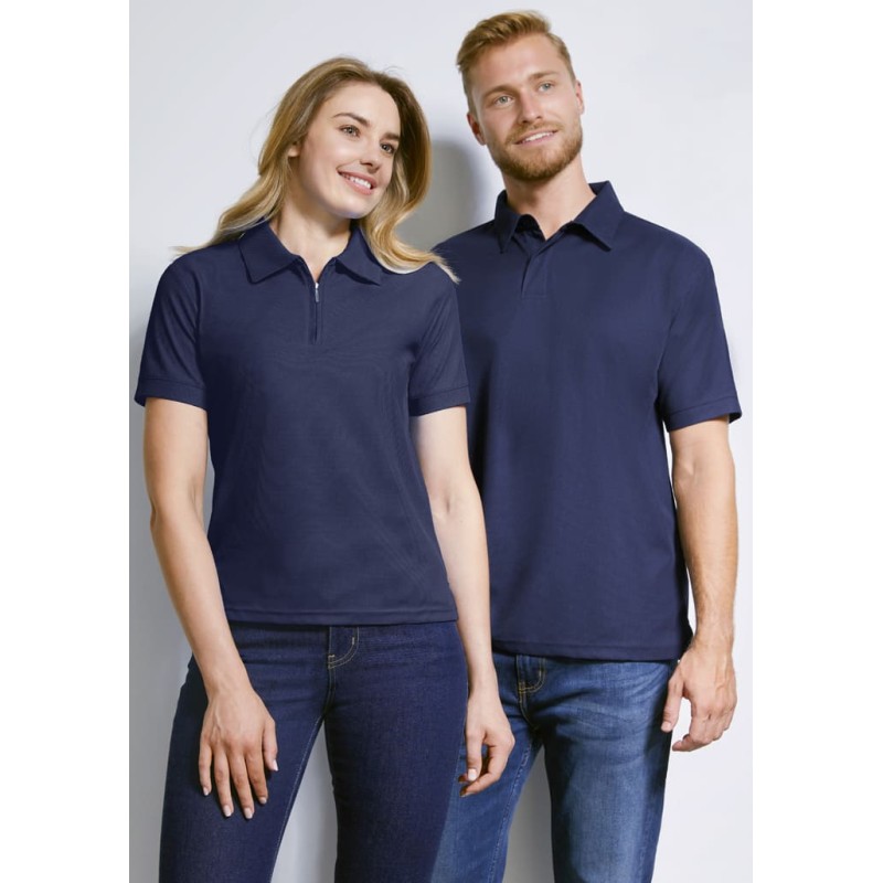 Mens Micro Waffle Short Sleeve Polo