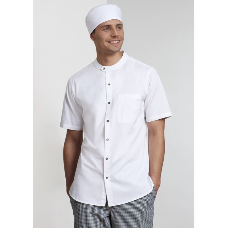Mens Salsa Short Sleeve Chef Shirt