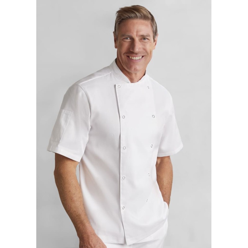 Mens Zest Short Sleeve Chef Jacket Mens Zest Short Sleeve Chef Jacket