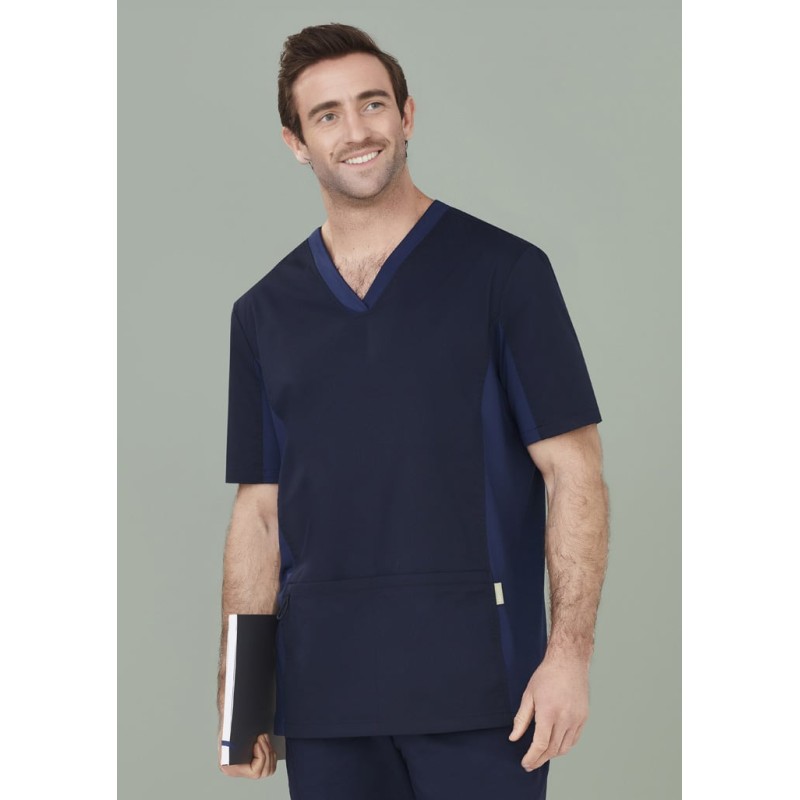 Mens Riley Stretch Scrub Top