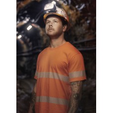 Mens Hi Vis Segmented Tape Cotton Tee Shirt