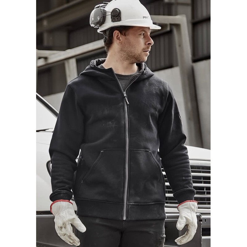 Unisex Zip Front Multi-Pocket Hoodie