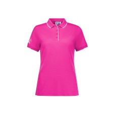 Womens Pink Short Sleeve Polo