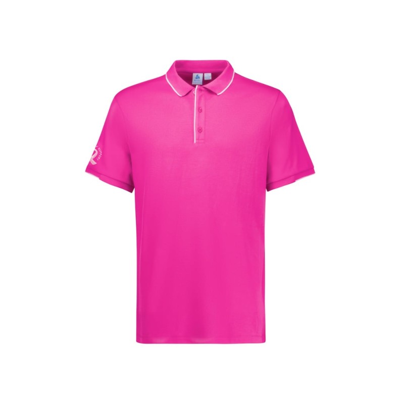 Mens Pink Short Sleeve Polo