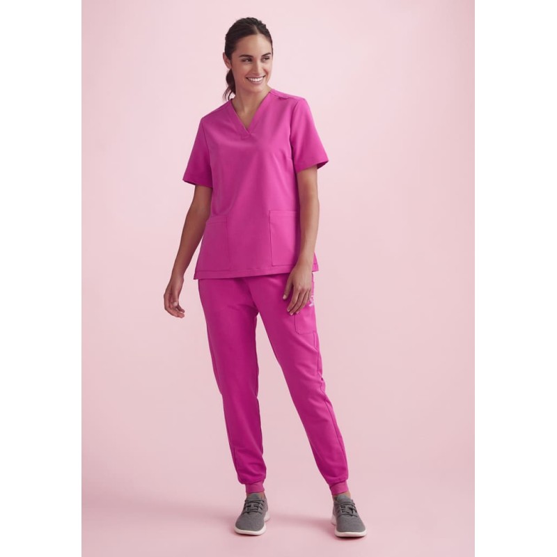 Womens Pink Jogger Scrub Pant