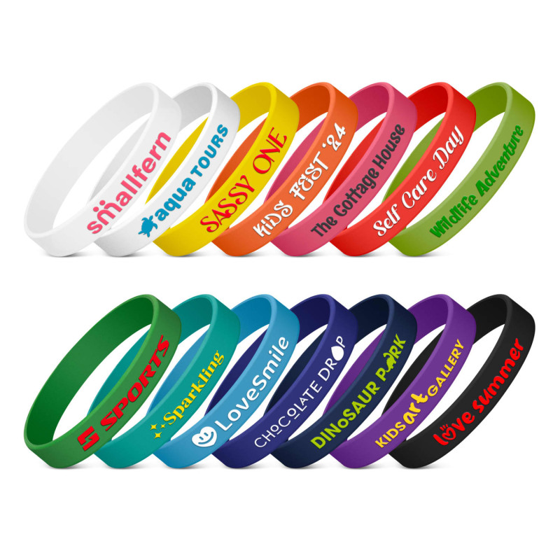 Kids Silicone Wrist Band - Embossed Kids Silicone Wrist Band - Embossed