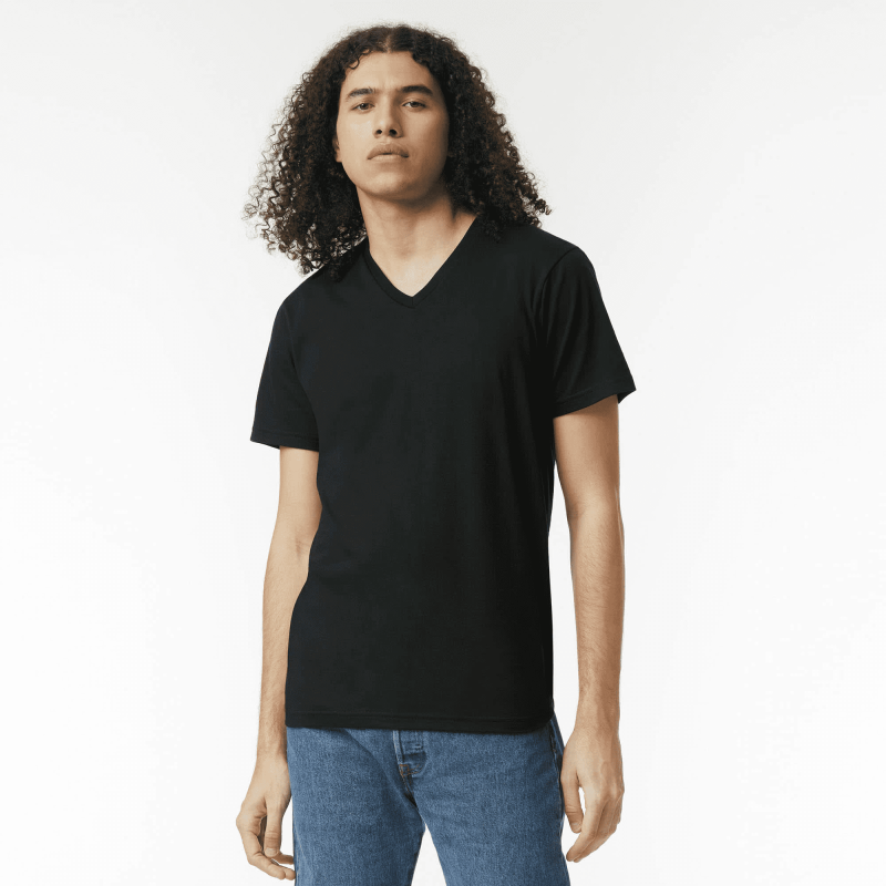 American Apparel CVC Unisex V-neck T-shirt