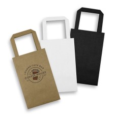 Small Flat Handle Paper Bag Portrait Small Flat Handle Paper Bag Portrait