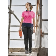 Womens Hi Vis Basic Short Sleeve Polo