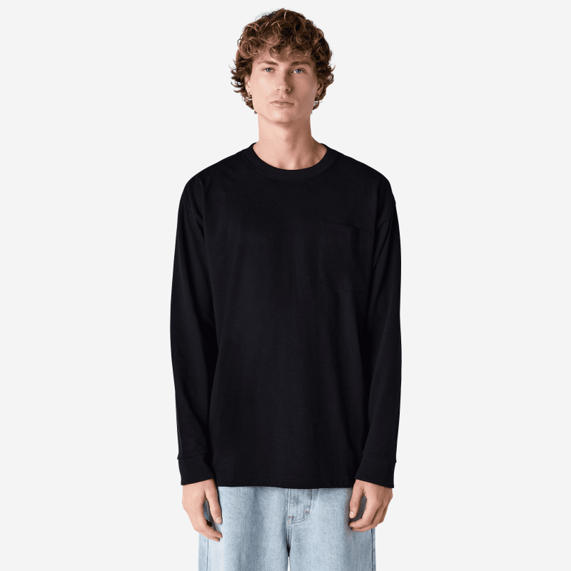 American Apparel Super Heavyweight Long Sleeve T-Shirt with Pocket