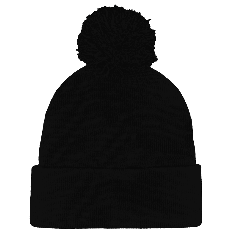 Headwear24 Cuffed Knitted Pom Pom Beanie