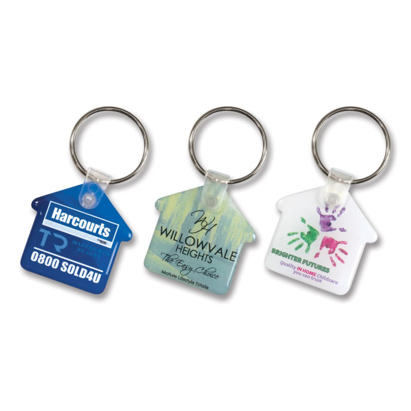 Flexi Resin Key Ring - House Flexi Resin Key Ring - House