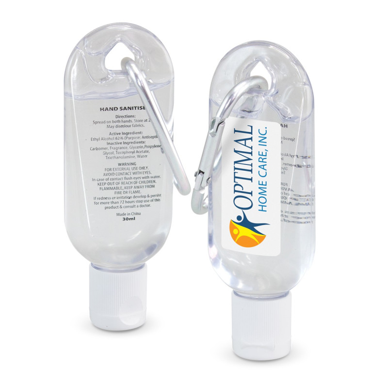 Carabiner Hand Sanitiser 30ml Carabiner Hand Sanitiser 30ml