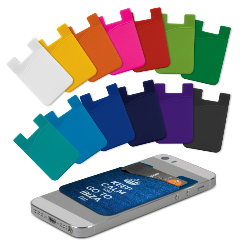 Silicone Phone Wallet - Full Colour Silicone Phone Wallet - Full Colour