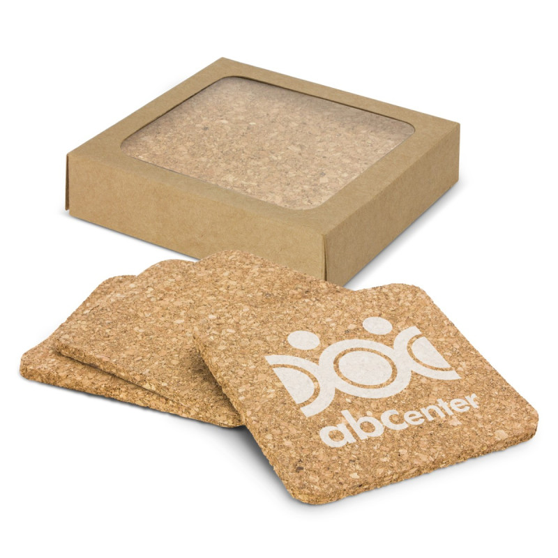 Oakridge Cork Coaster Square - Set of 4
