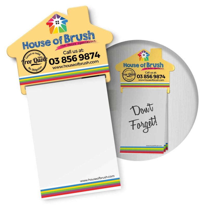Magnetic House Memo Pad A7 - Full Colour Magnetic House Memo Pad A7 - Full Colour