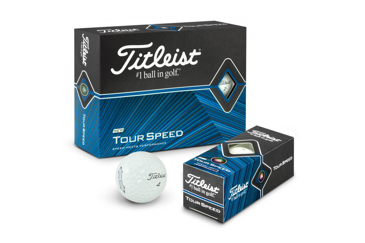 LostGolfBalls – 24 Titleist Tour Speed Golfbälle, AAAA-Qualität, Nahezu Neuwertig, Recycelt