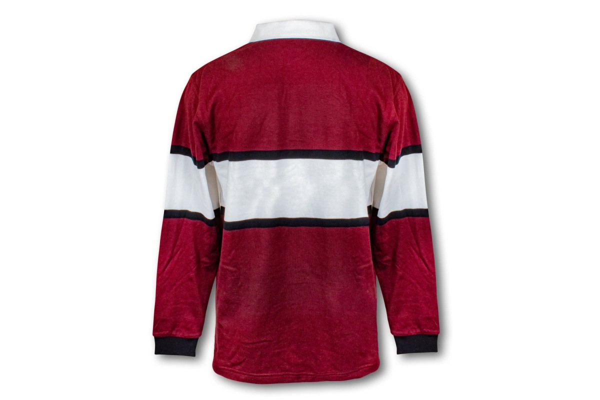 Uneek UC402 Custom Printed Long Sleeve Classic Rugby Shirt – 100% Combed Cotton, Personalized Text/Logo