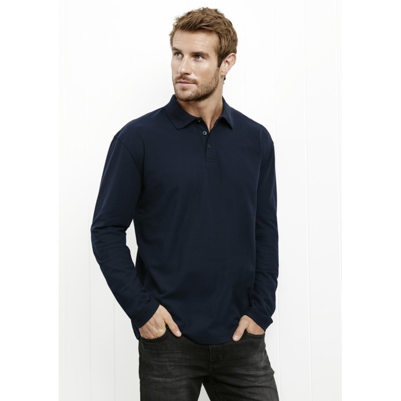 Crew Mens Long Sleeve Polo
