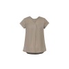 Kayla Womens V-Neck Pleat Blouse