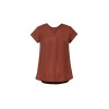Kayla Womens V-Neck Pleat Blouse