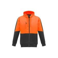Unisex Hi Vis Full Zip Hoodie