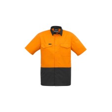 Mens Rugged Cooling Hi Vis Short Sleeve Shirt Mens Rugged Cooling Hi Vis Short Sleeve Shirt
