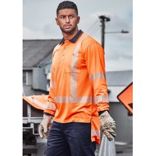 Mens TTMC-W23 Segmented Tape Long Sleeve Polo