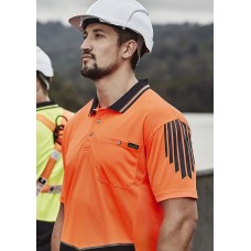 Mens Hi Vis Flux Short Sleeve Polo