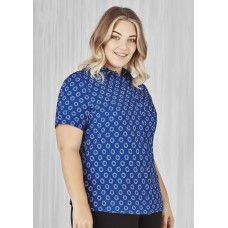 Florence Womens Daisy Print Short Sleeve Shirt Florence Womens Daisy Print Short Sleeve Shirt