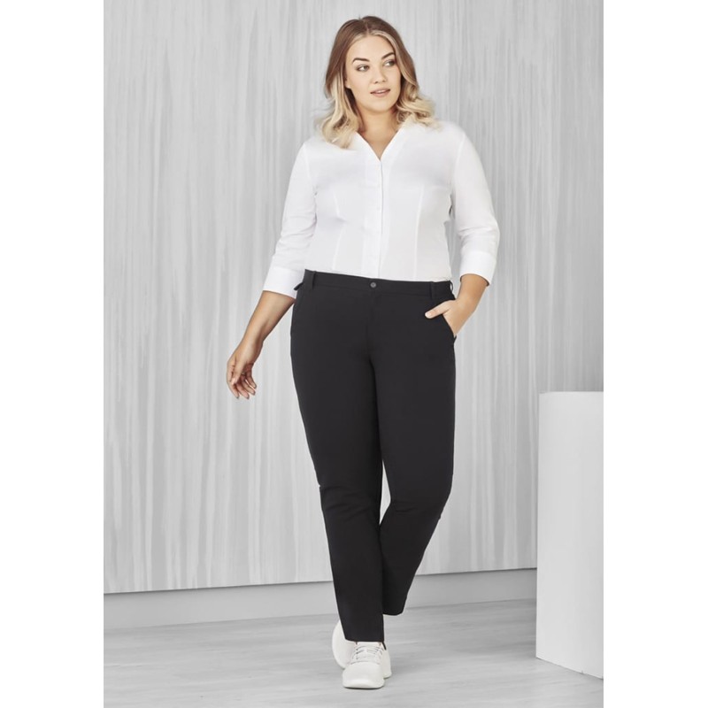 Womens Comfort Waist Straight Leg Pant