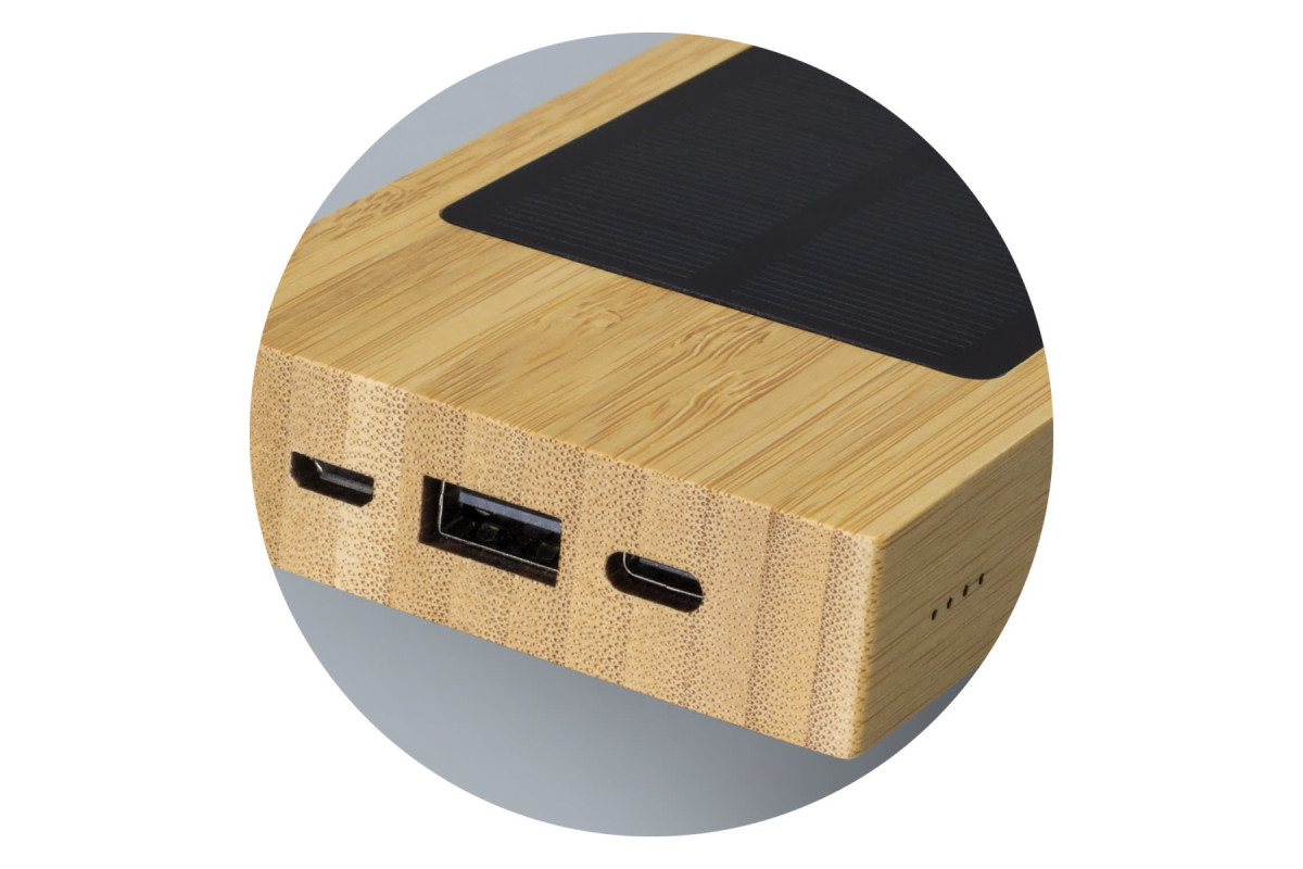 NATURA Bamboo Solar Power Bank