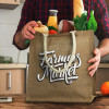 Lanza Starch Jute Tote Bag Lanza Starch Jute Tote Bag