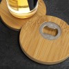 Bamboo Bottle Opener Coaster - Set of 2 - Round