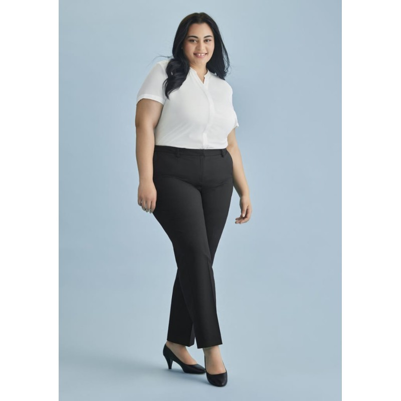 Womens Cool Stretch Tapered Leg Adjustable Waist Pant